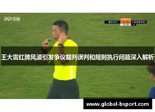 王大雷红牌风波引发争议裁判误判和规则执行问题深入解析